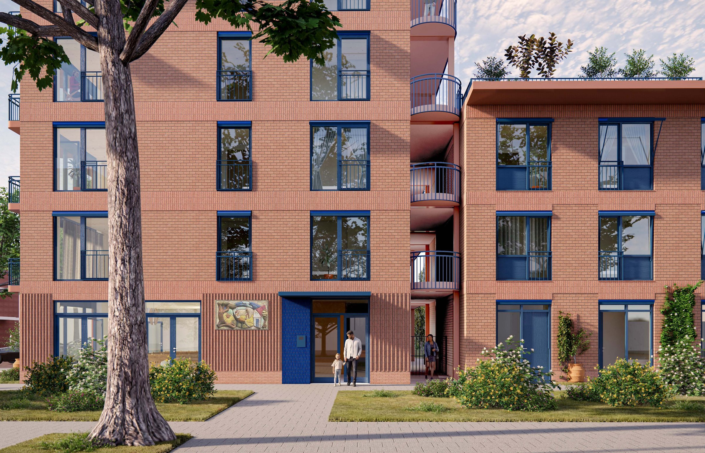 Impressie hoofdentree — definitief voorlopig ontwerp